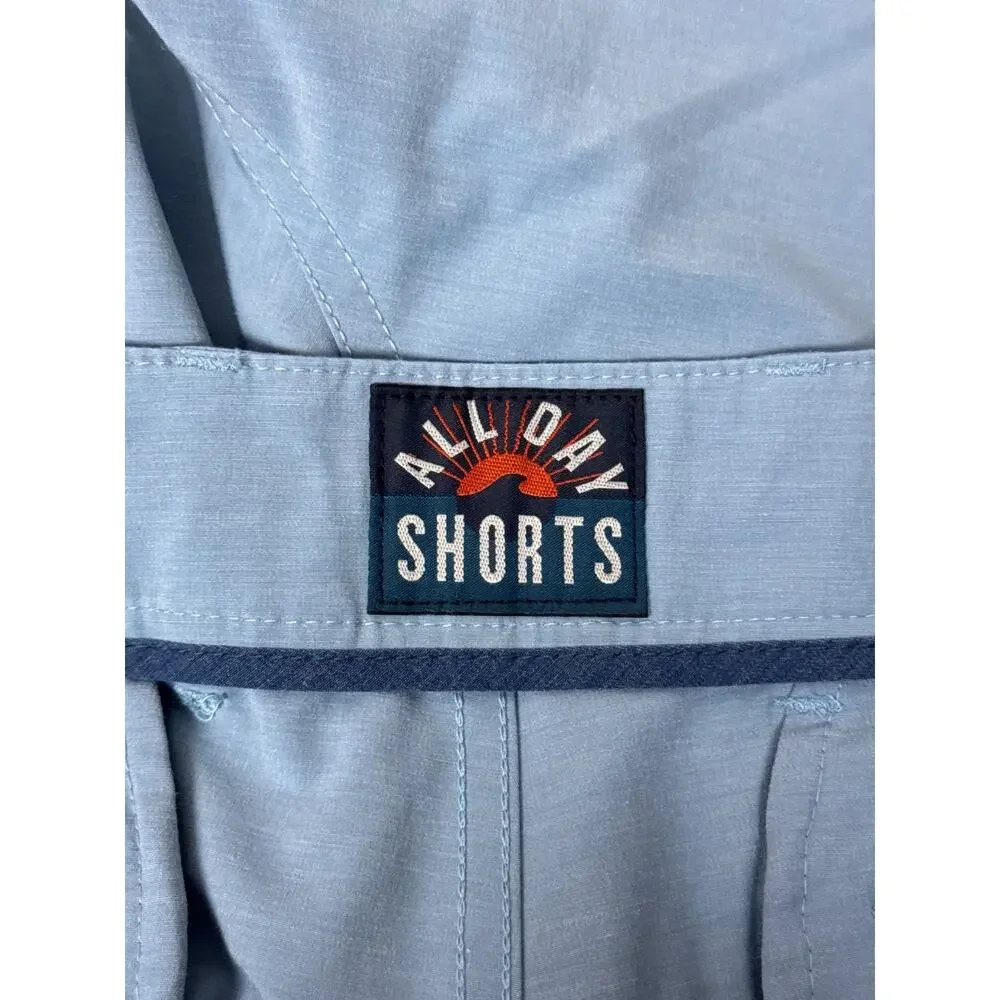 Faherty All Day Shorts 33 Mens Blue 9